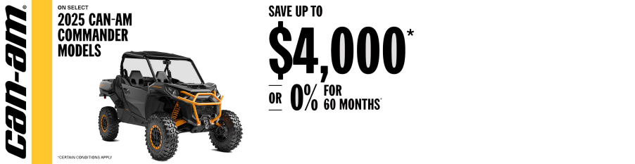 You are currently viewing Save Up to $4,00 On Select 2025 Can-Am Commander Models