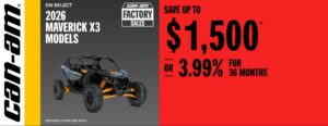 Read more about the article Can-Am Save up to $1,500 or 3.99% for 36 months