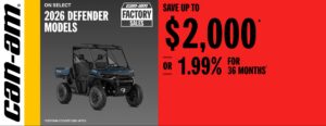 Read more about the article Can-Am Save up to $2,000 or 1.99% for 36 months