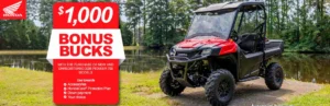Read more about the article Honda – $1,000 Bonus Bucks Pioneer 700 models