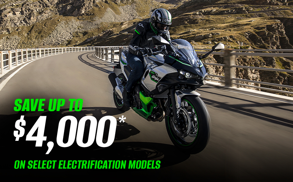 You are currently viewing Kawasaki Save up to $4,000* on select electrification motorcycles