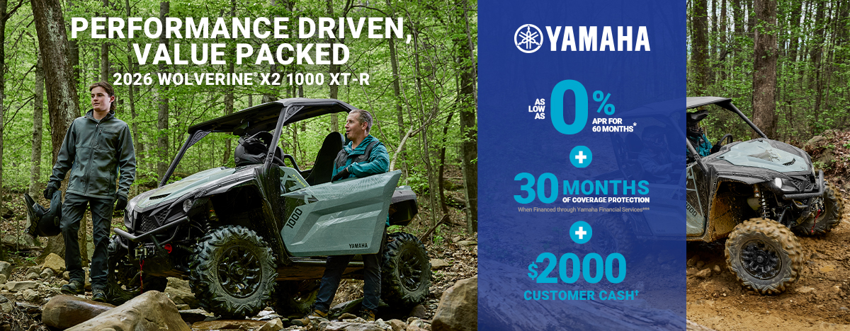 Read more about the article Yamaha- LIMITED TIME OFFERS ON WOLVERINE X2 1000!