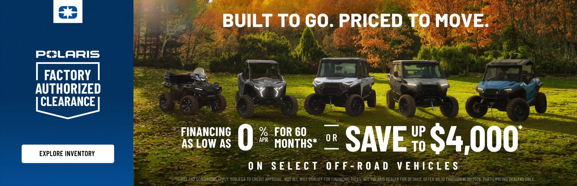 Polaris ATV Factory Authorized Clearance