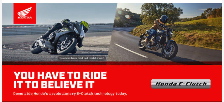 Honda E-Clutch demo ride