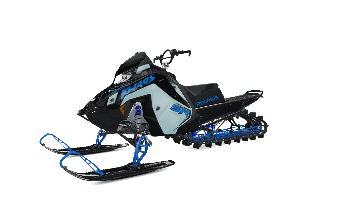 2026 POLARIS BOOST RMK KHAOS 155 3.25 BLK TUNNEL, BLUE RAILS, 7S Snowmobile