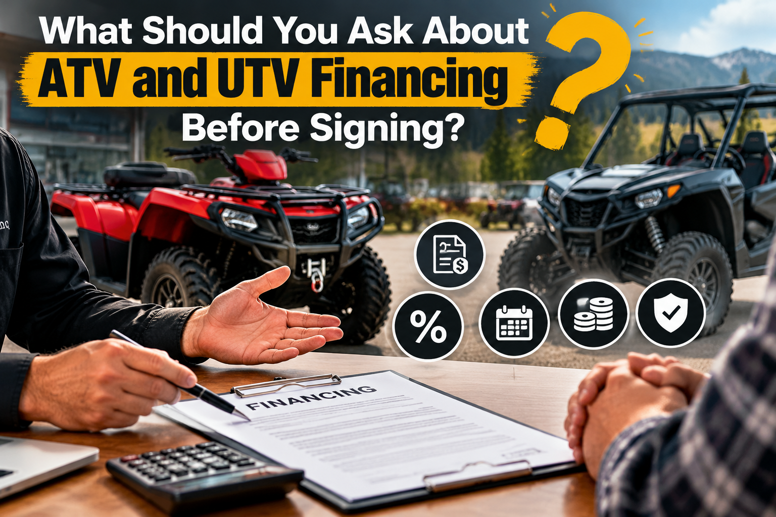Read more about the article What Should You Ask About ATV and UTV Financing Before Signing?