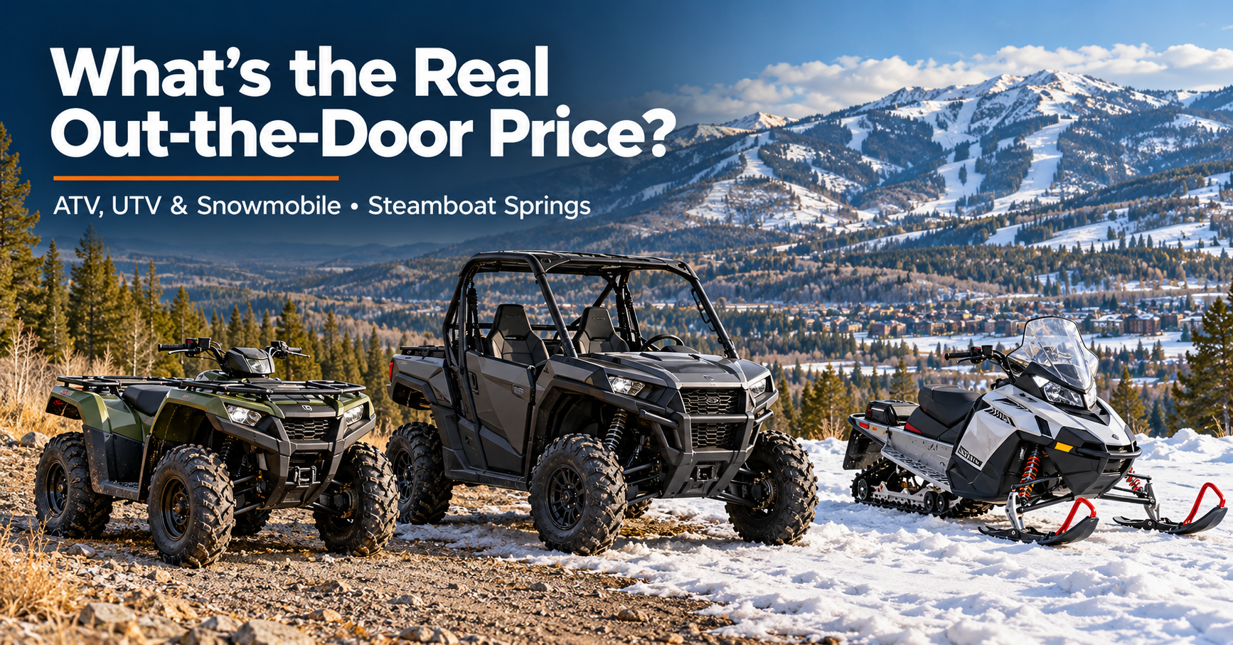 Read more about the article What’s the Real Out-the-Door Price of an ATV, UTV or Snowmobile in Steamboat Springs? 